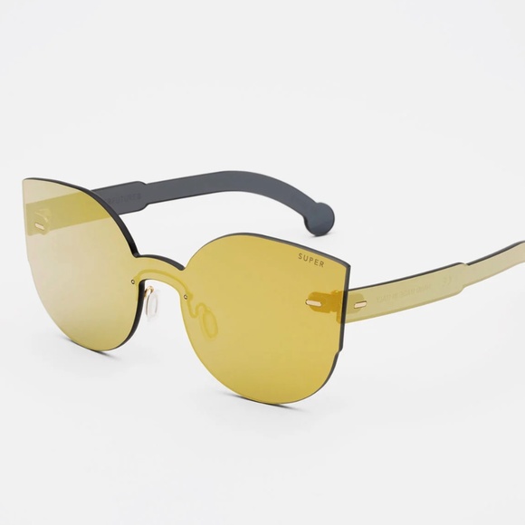 New RetroSuperFuture Sunglasses Tuttolente LUCIA Gold Super Model Eyewear - Picture 1 of 4
